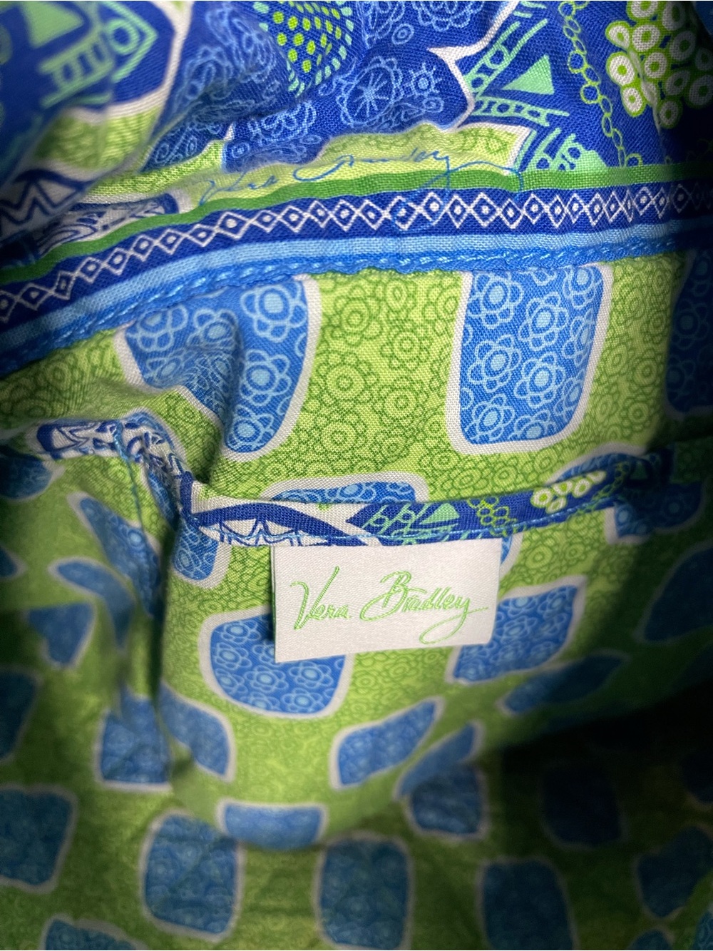 Vintage Vera Bradley Quilted Tote Bag โ "Doodle Daisy" Pattern - Picture 8 of 8